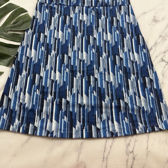 Aventura Womens Dress Size M New Blue Geometric Print Fit Flare Pockets Sundress - Picture 11 of 11